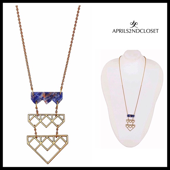 AGATE STONE BOHO PENDANT STATEMENT NECKLACE - Picture 7 of 8